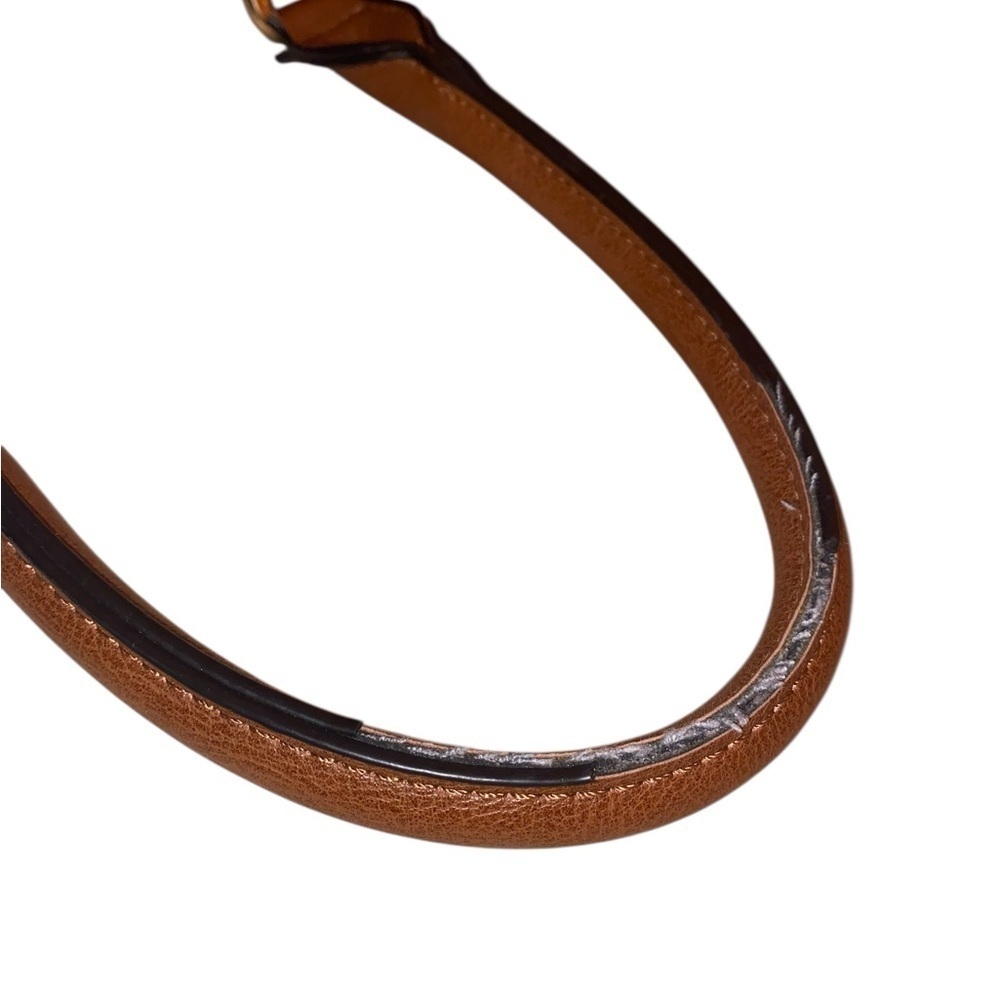 DASEIN Satchel Handbag Shoulder Bag Tote Vegan Textured Leather in Brown Gold - Picture 5 of 13